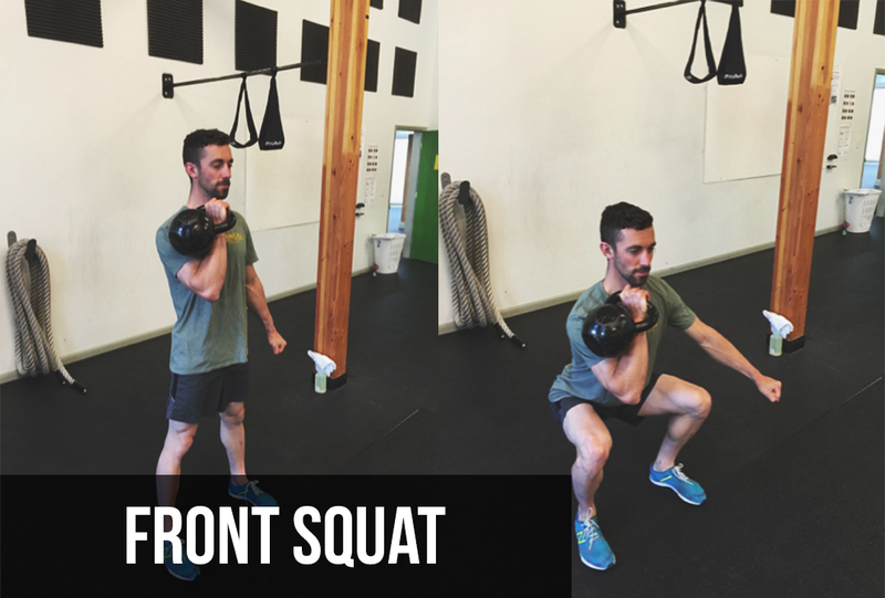 Kettlebell Exercises | Front Squat